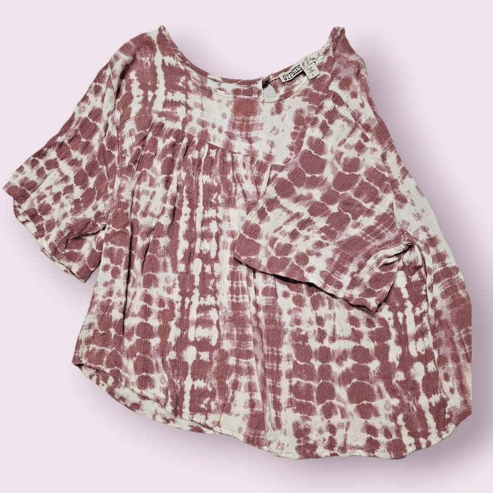Gypsies and moon dust totally tie dye top